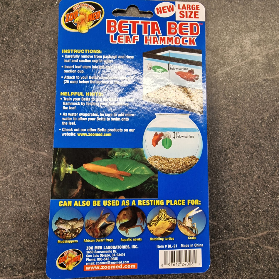 Zoo Med Betta Bed Leaf Hammock Large