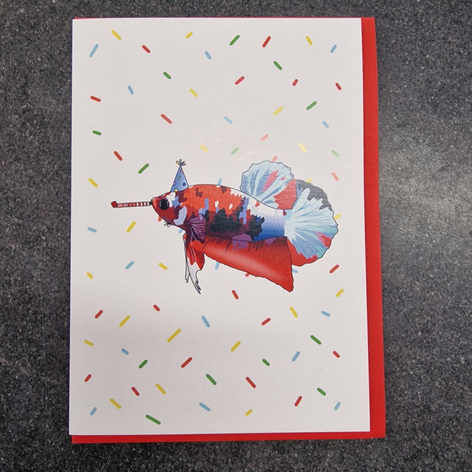 Betta Celebrating Greetings Card