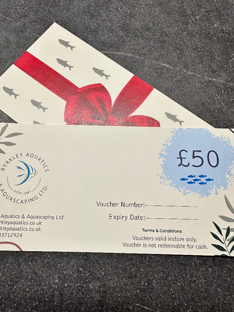 £50.00 Byrkley Aquatics Gift Voucher