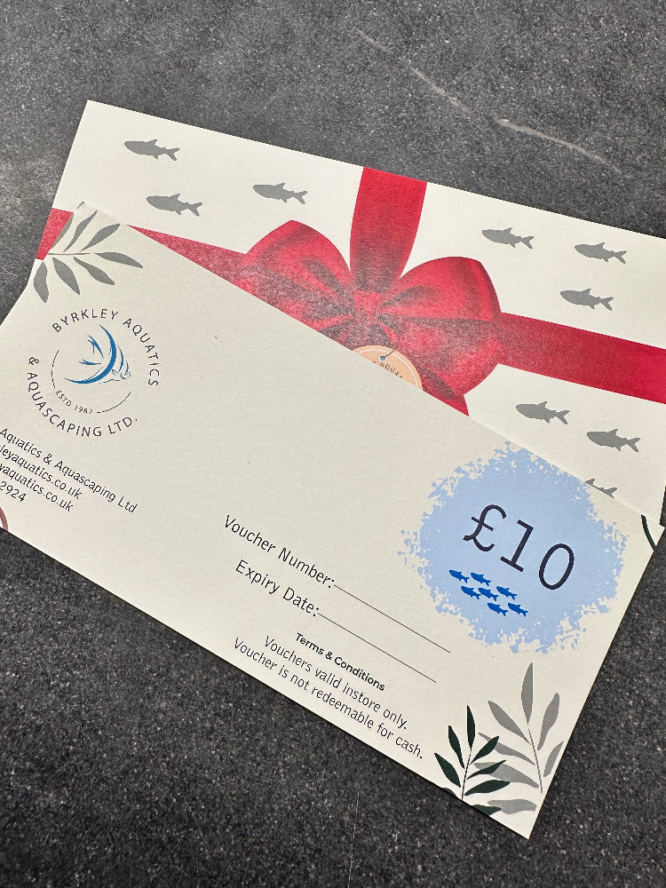 £10.00 Byrkley Aquatics Gift Voucher