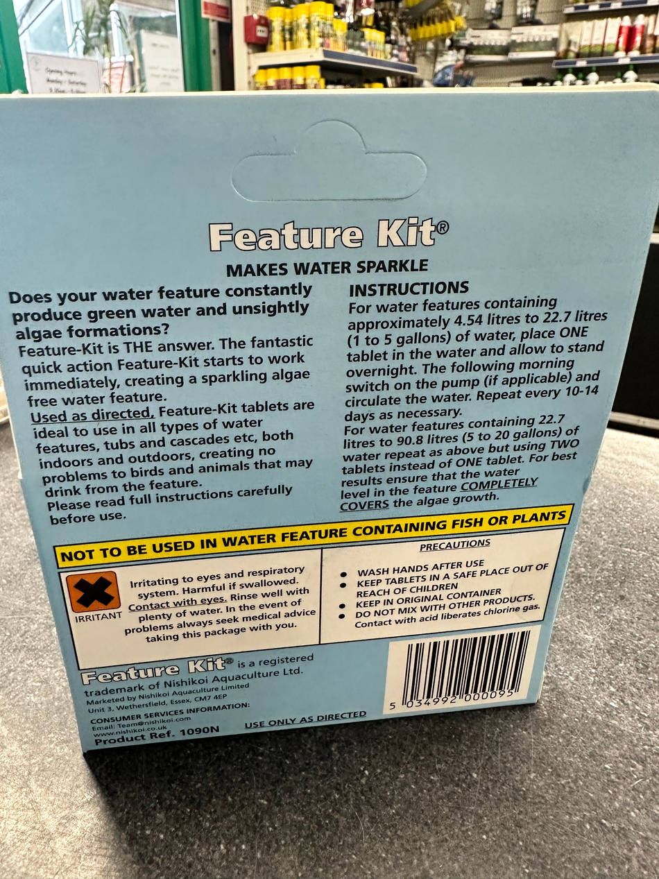 Feature Kit Water Feature Cleaning Tablets. Wildlife & Pet Friendly