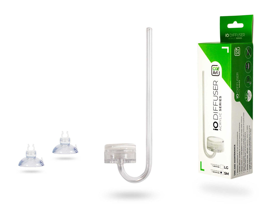 New Io Diffuser - Acrylic Series - In-Tank Co2 Diffuser - Small