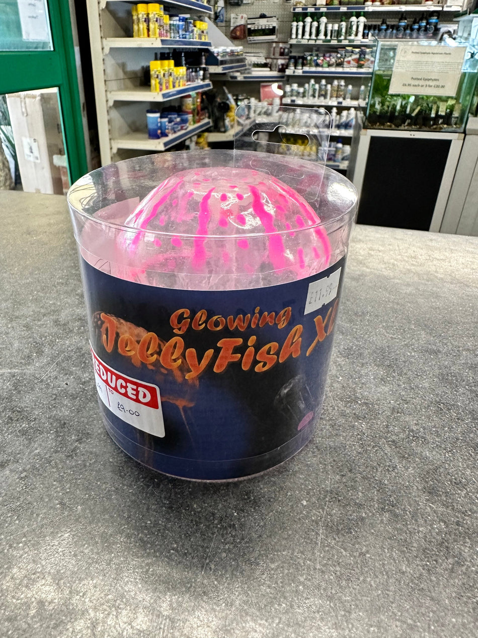 Large Glowing Fake Jellyfish Aquarium Decoration Pink