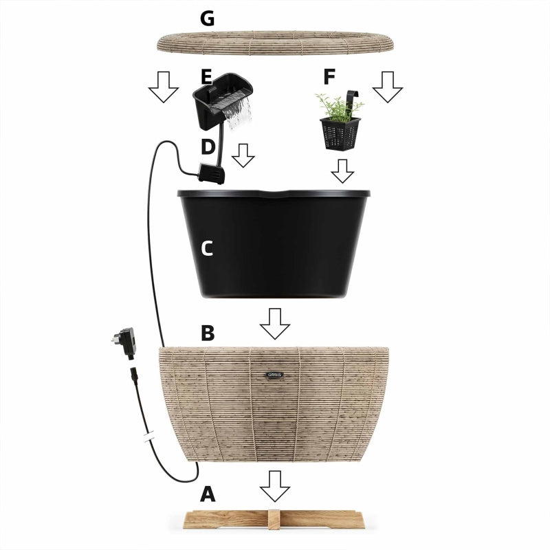 Orbis mini pond Anthracite - Velda