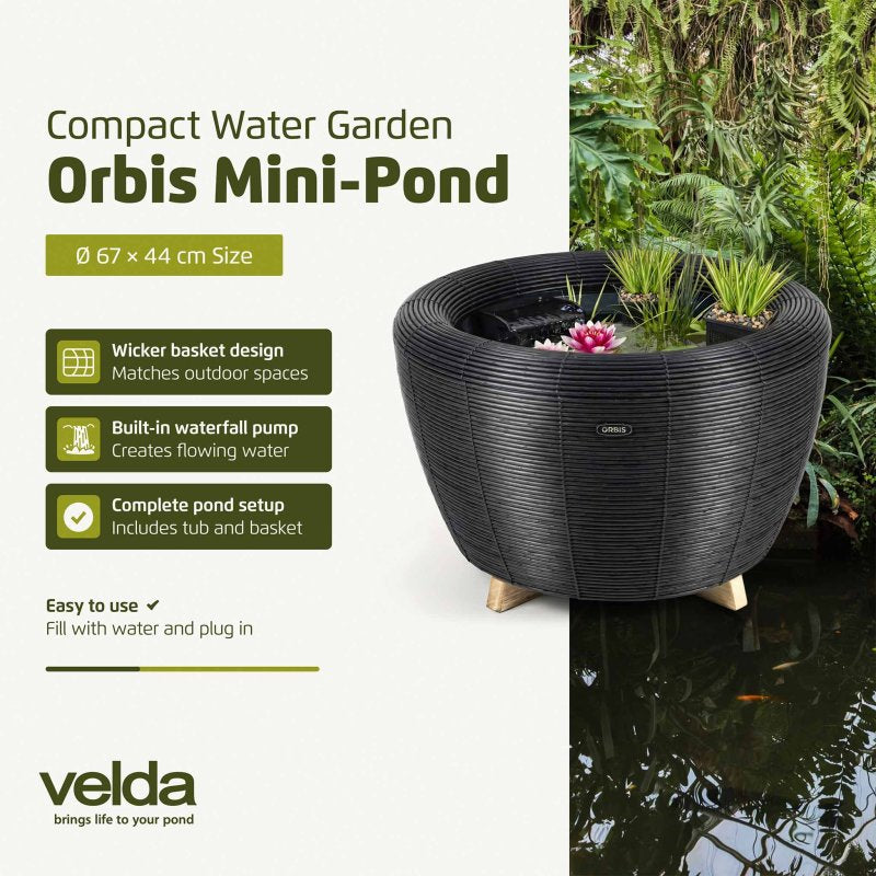 Orbis mini pond Anthracite - Velda