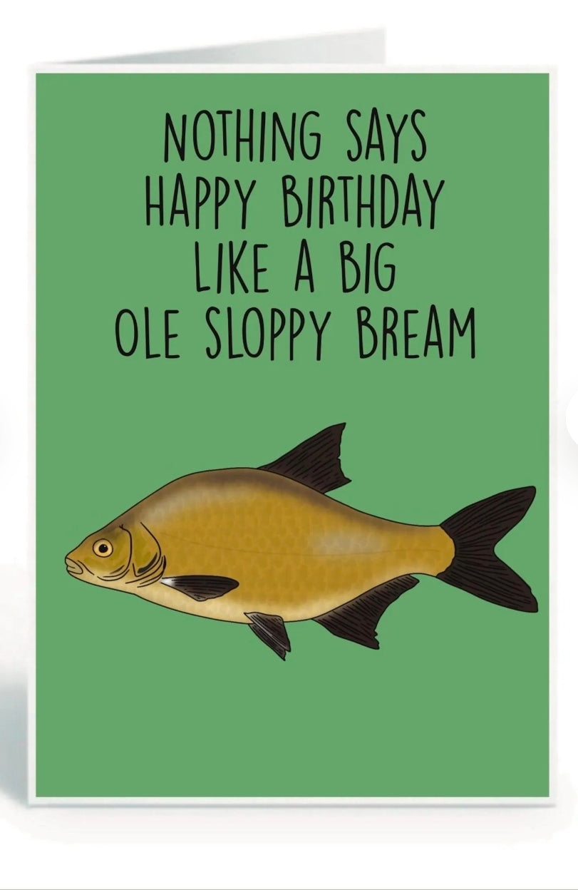 Bream birthday greetings card