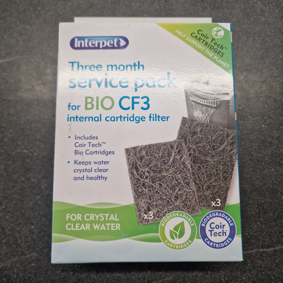 Interpet coir tech 3 month service pack BIO CF3
