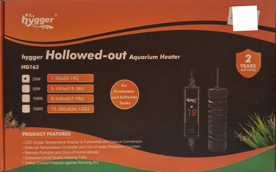 Hygger Digital display heater 25w