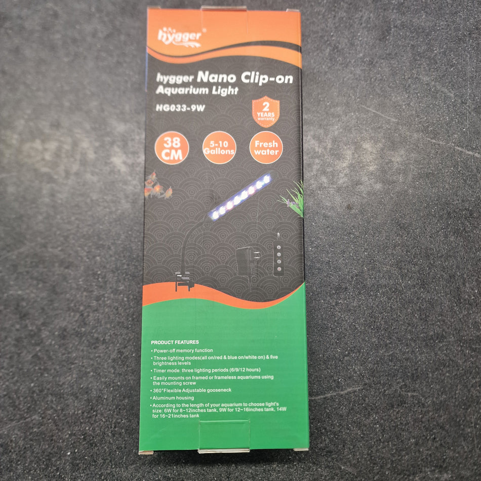 Hygger nano clip on light 9w