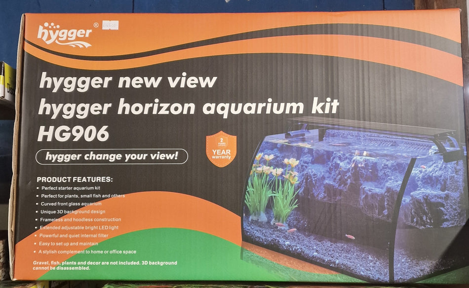 Hygger LED glass aquarium kit 37L