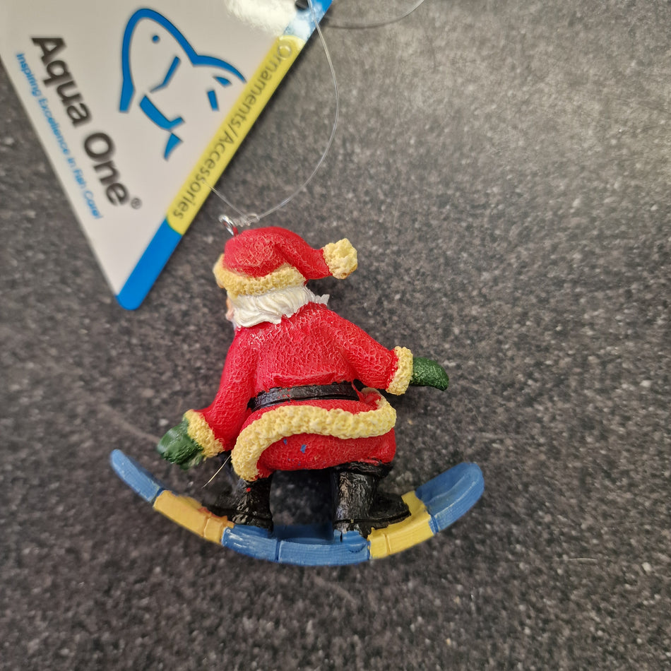 Floating Surfing Santa