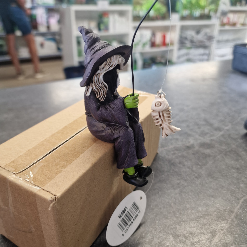 Betta Sitting Fishing Witch