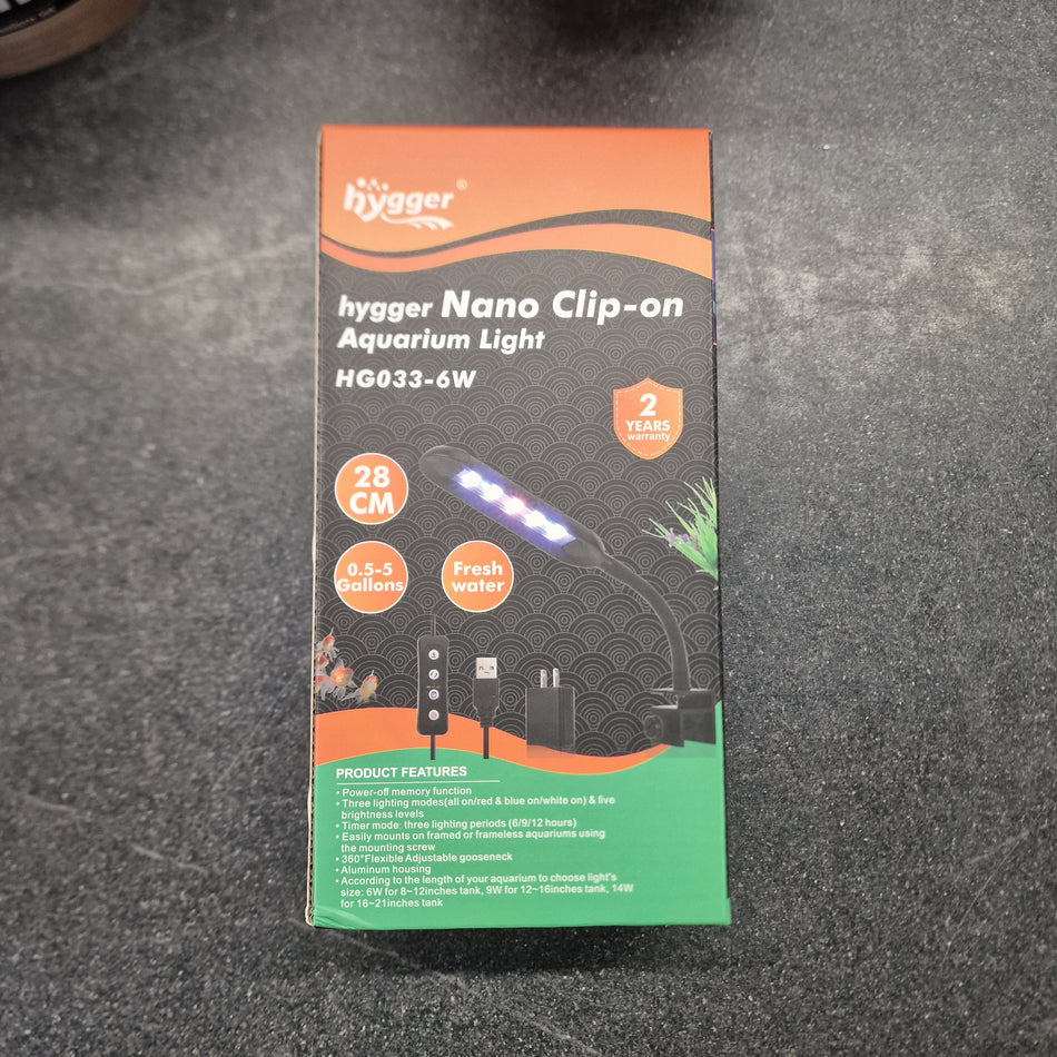 Hygger nano clip on light 6w
